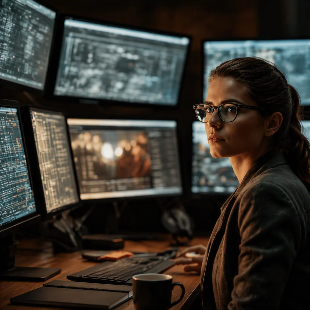Profesional de Call Center monitorizando la calidad de las interacciones con herramientas de IA