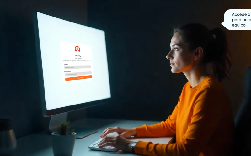 supervisora de Contact Center mitigando dudas sobre la performance de su Team con su Agente de IA
